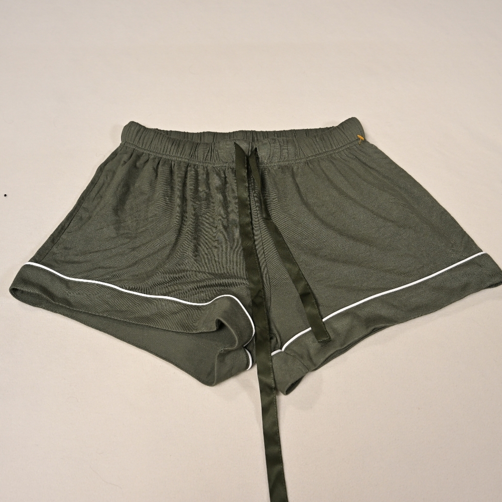 Birdy Grey Pajama Shorts Womens XS Jonny Comfort Green Sleep Shorts
